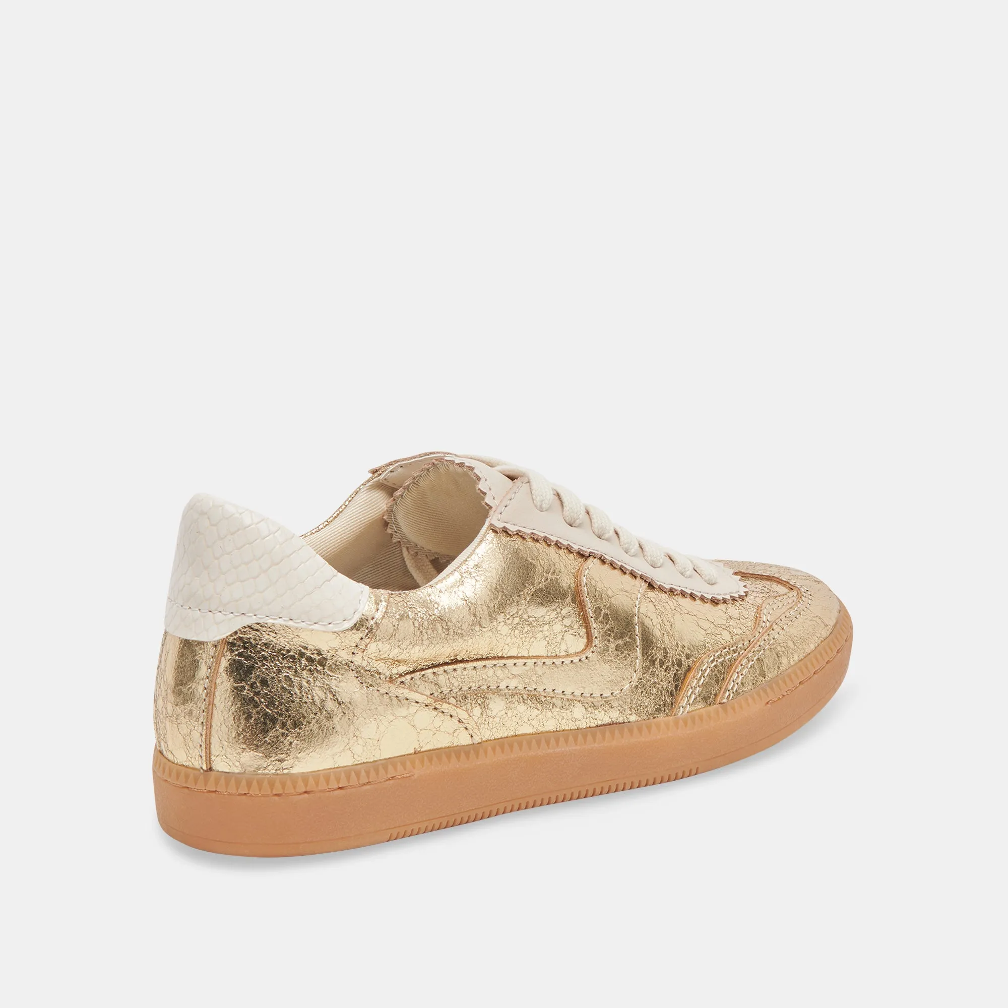 NOTICE SNEAKERS GOLD LEDER MIT VINTAGE-EFFEKT