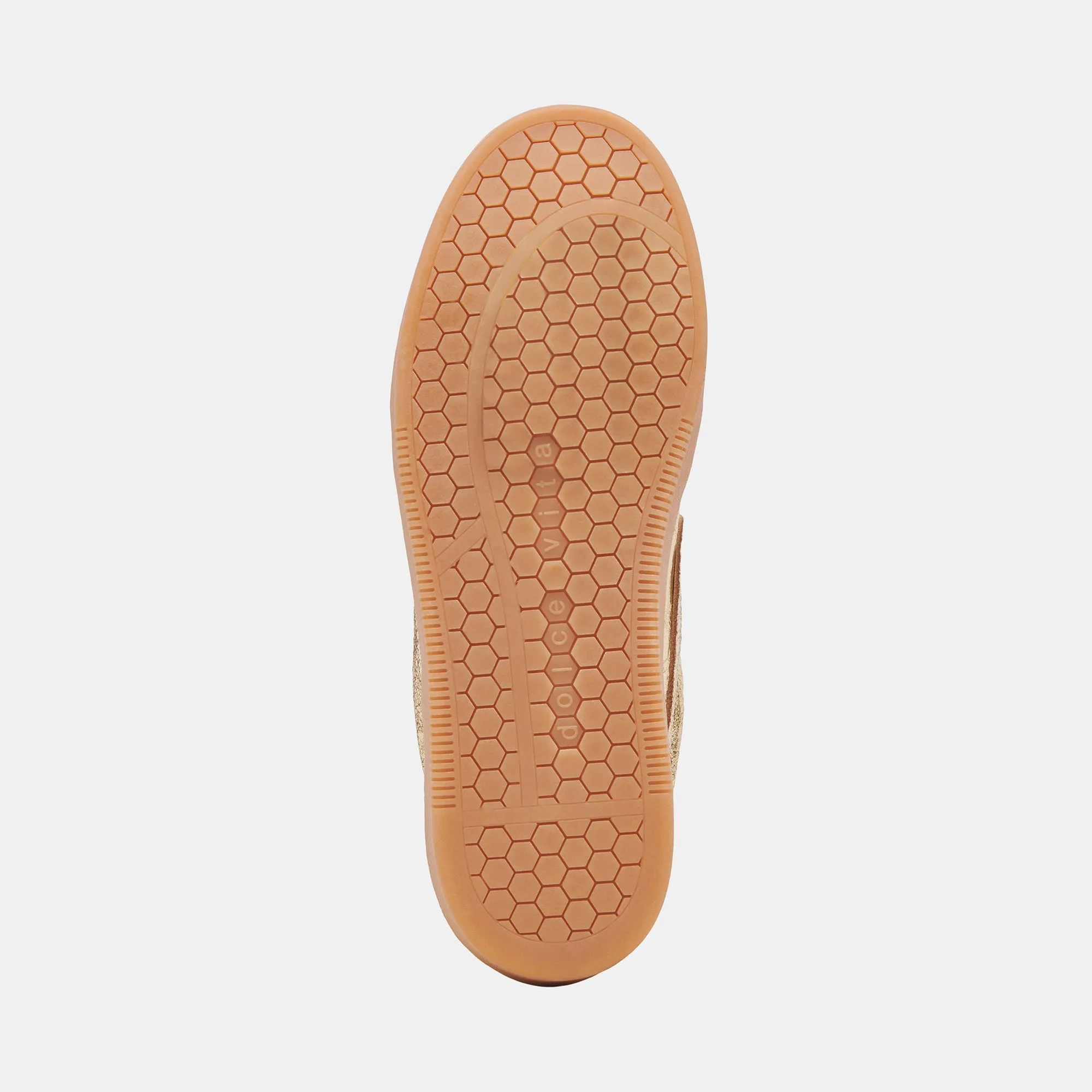 NOTICE SNEAKERS GOLD LEDER MIT VINTAGE-EFFEKT