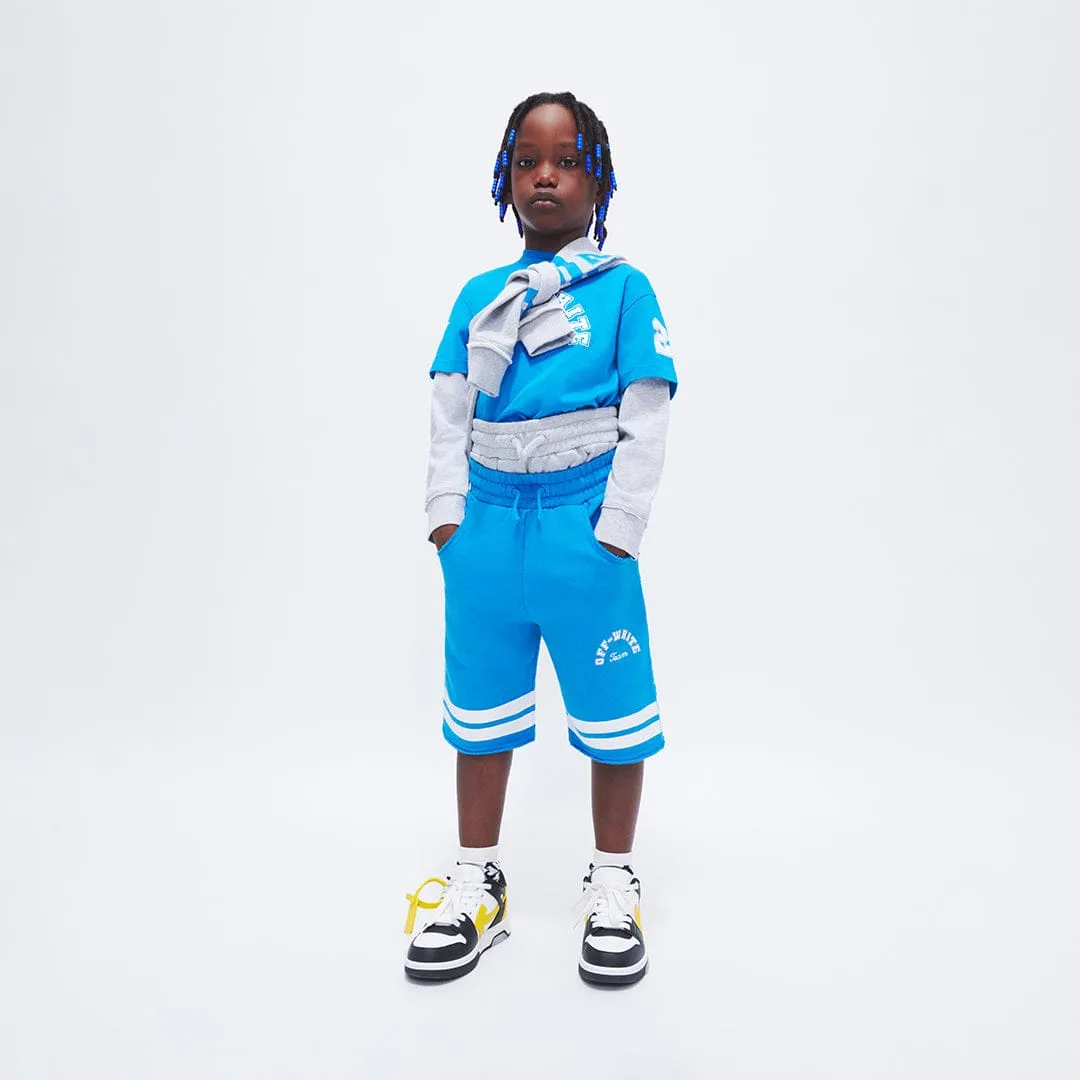 Off-White Boys Team 23 Sweatshorts in Blau