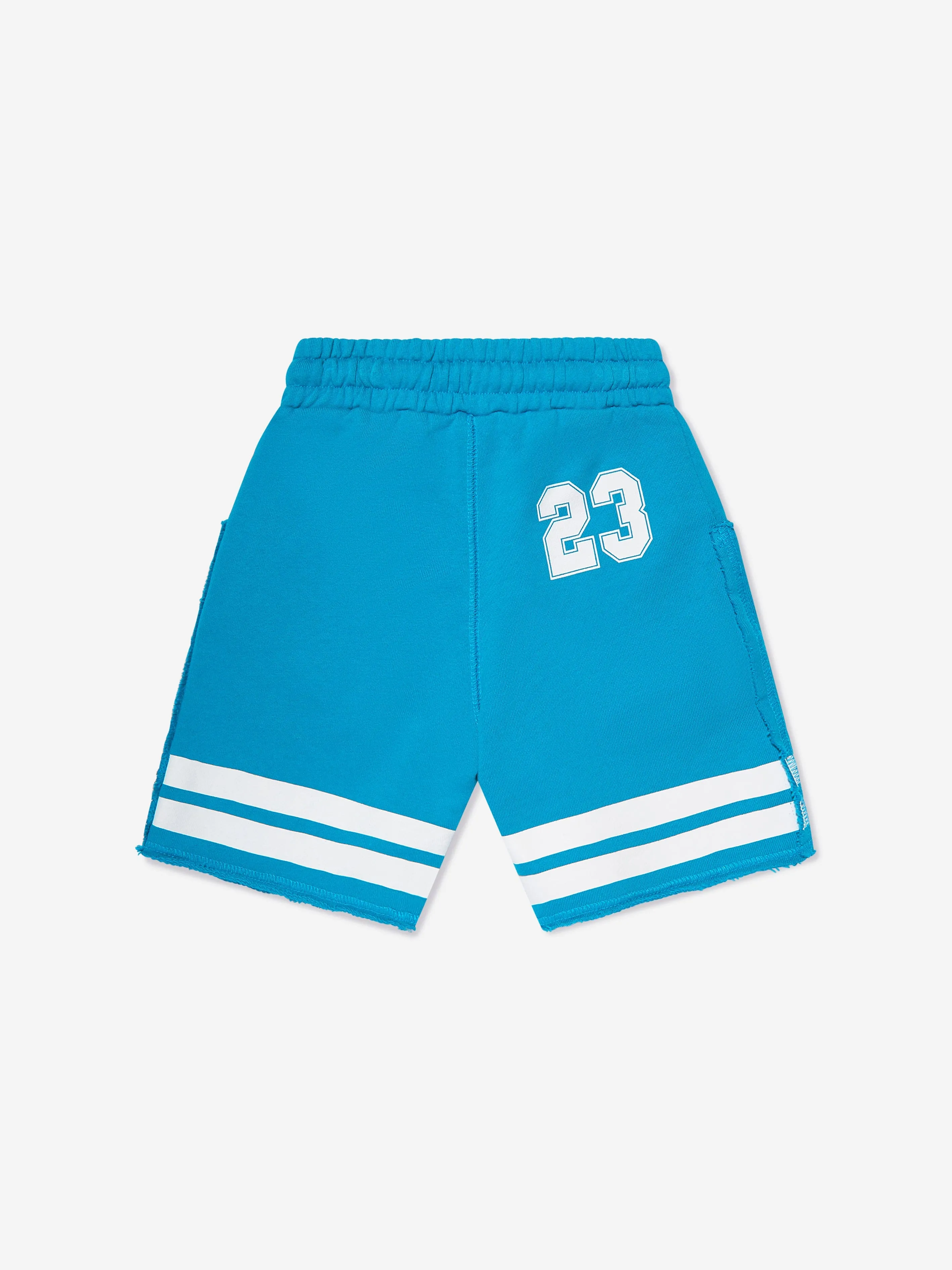 Off-White Boys Team 23 Sweatshorts in Blau