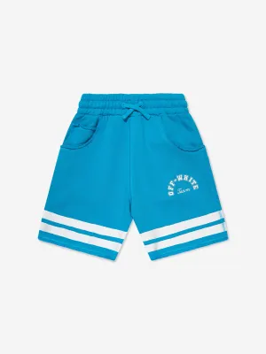 Off-White Boys Team 23 Sweatshorts in Blau