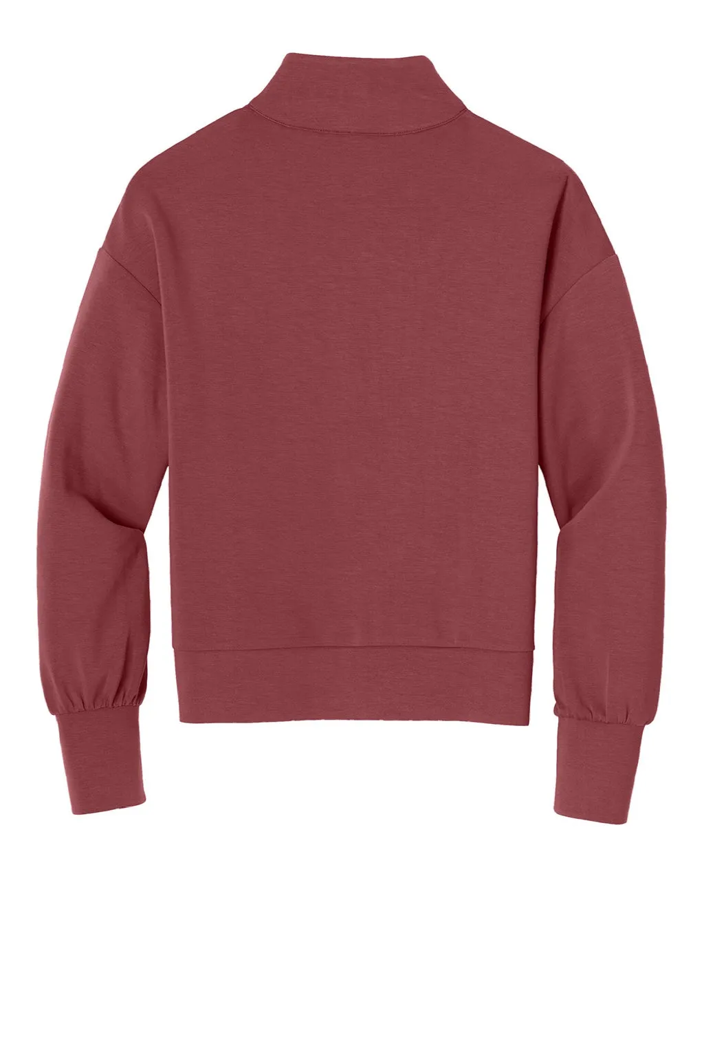 Ogio Damen Transcend 1/4-Zip Sweatshirt - Weiches Rubinrot