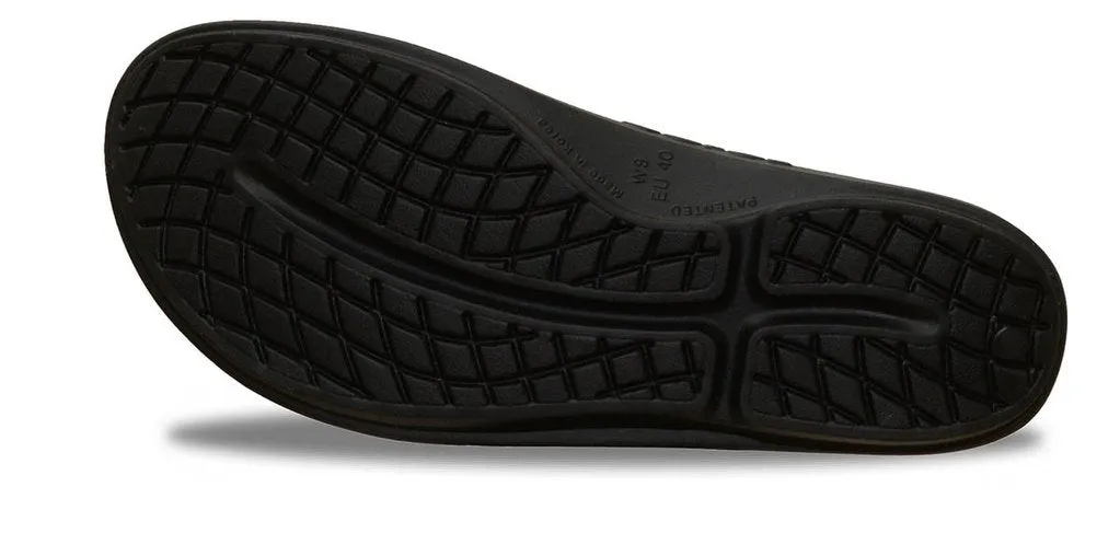 OOFOS Ooahh Slide Herren Schlupf-Sandalen Schwarz 1100BLK
