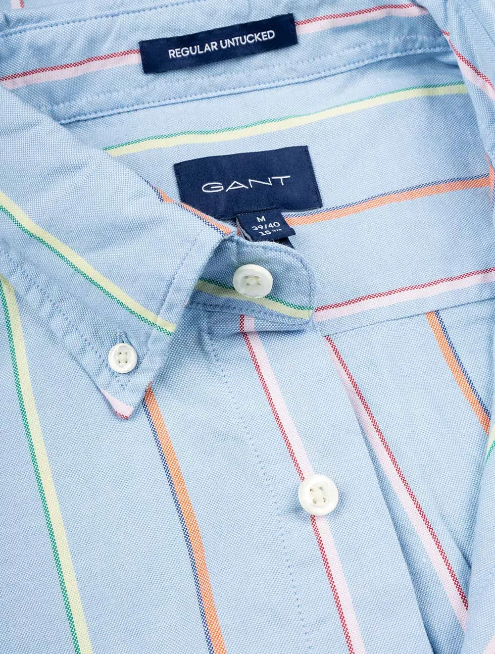 Oxford-Hemd - UT Archive Streifen - Capri Blau GANT Kleidung