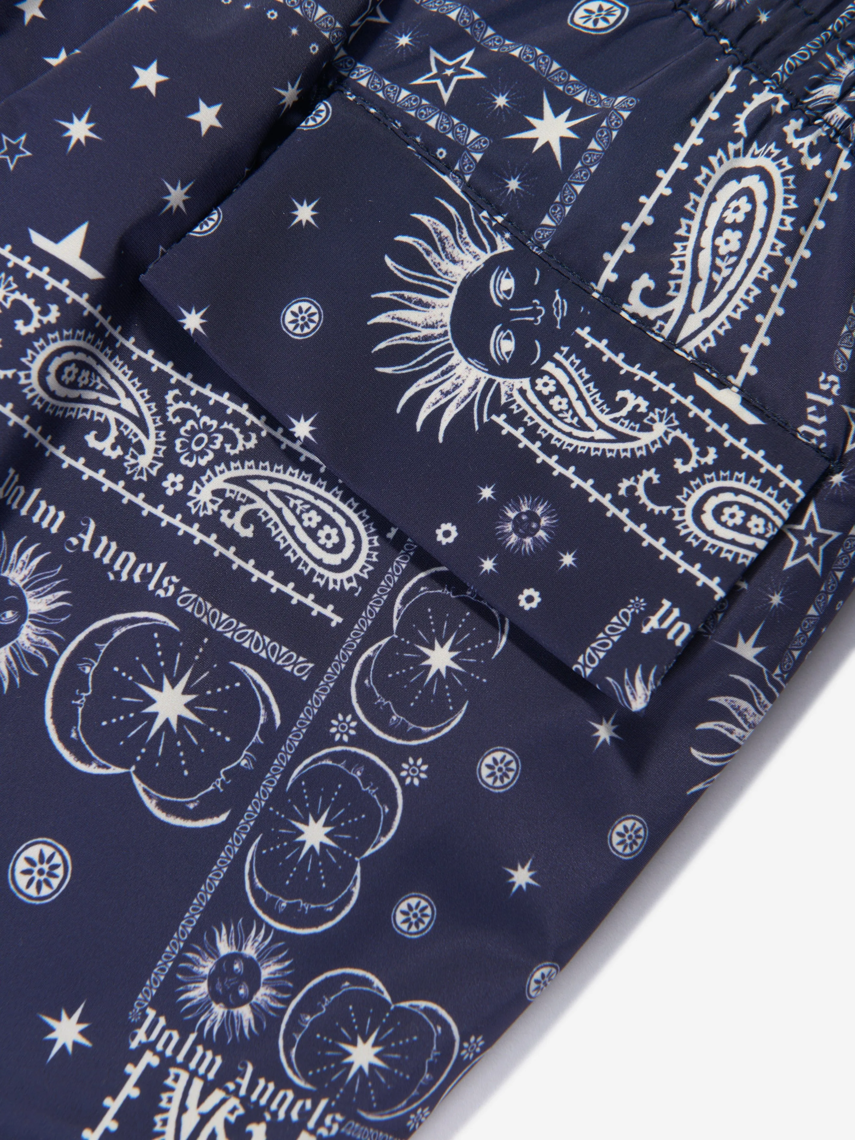 Palm Angels Jungen Astro Paisley Badeshorts in Marine