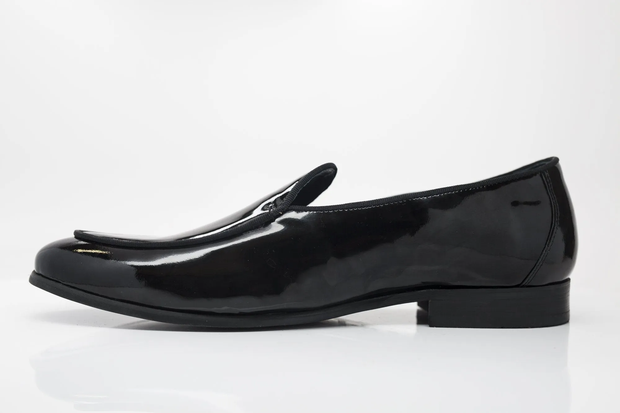 Glänzender Lack-Loafer Schwarz für formelle Anlässe