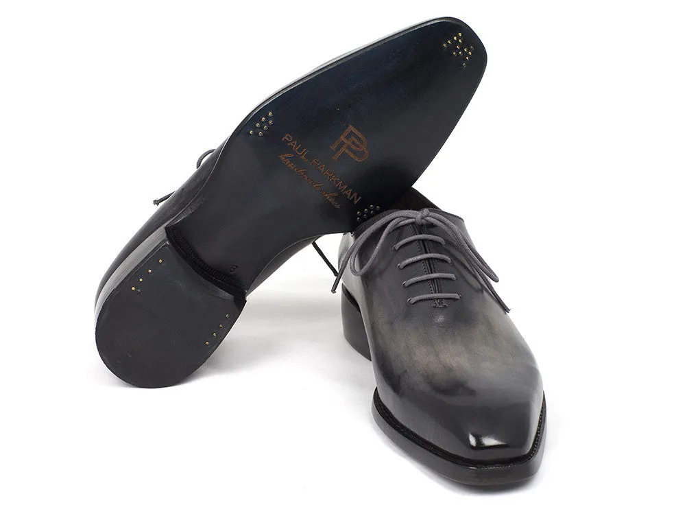 Paul Parkman Schuhe Paul Parkman Handbemalte Leder Wholecut Oxfords in Grau & Schwarz