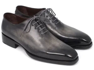 Paul Parkman Schuhe Paul Parkman Handbemalte Leder Wholecut Oxfords in Grau & Schwarz