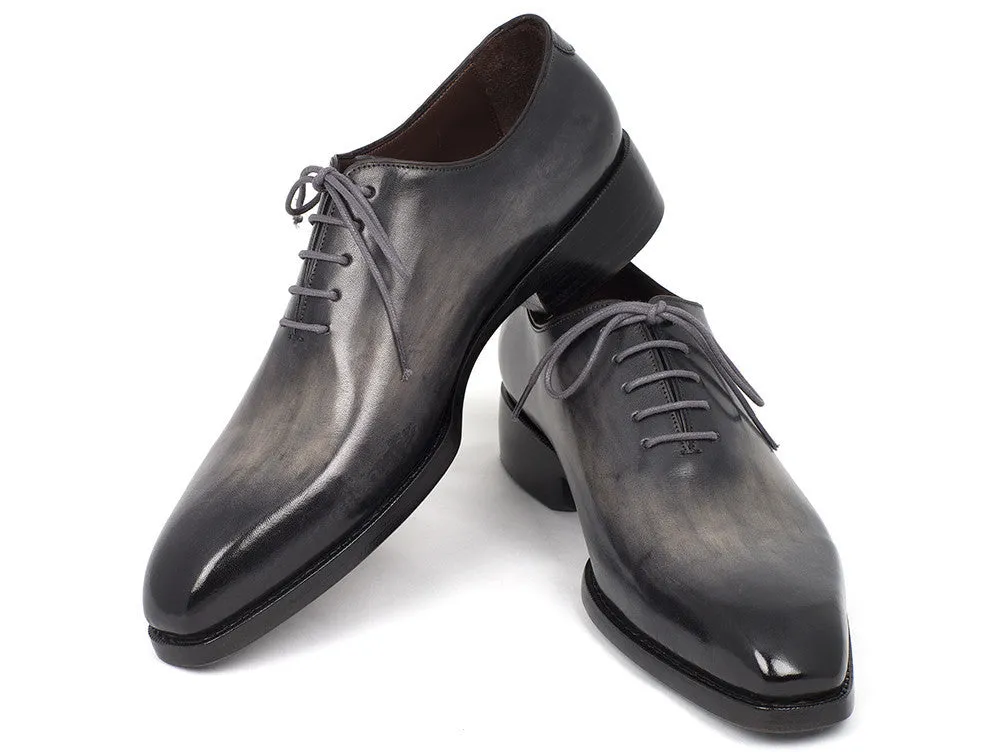 Paul Parkman Schuhe Paul Parkman Handbemalte Leder Wholecut Oxfords in Grau & Schwarz