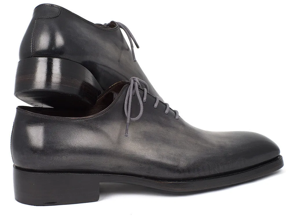 Paul Parkman Schuhe Paul Parkman Handbemalte Leder Wholecut Oxfords in Grau & Schwarz