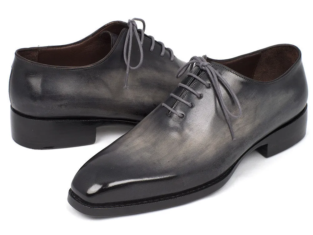 Paul Parkman Schuhe Paul Parkman Handbemalte Leder Wholecut Oxfords in Grau & Schwarz