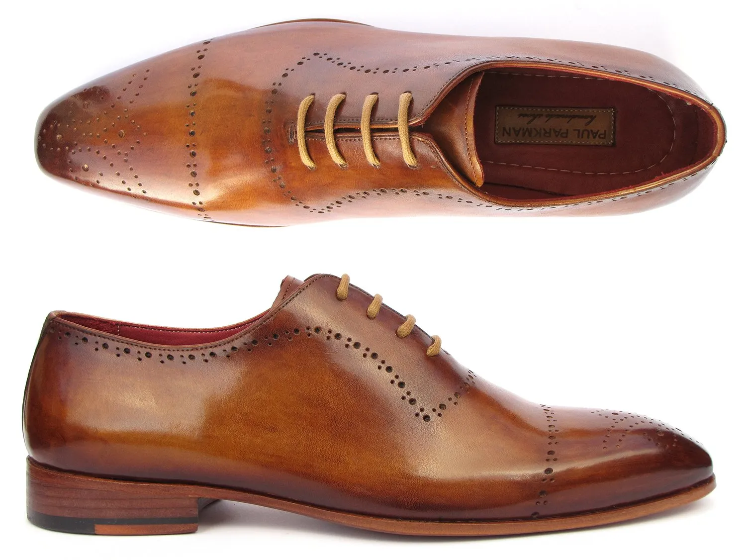 Paul Parkman Schuhe Paul Parkman Klassische Brogues für Herren in Hellbraun