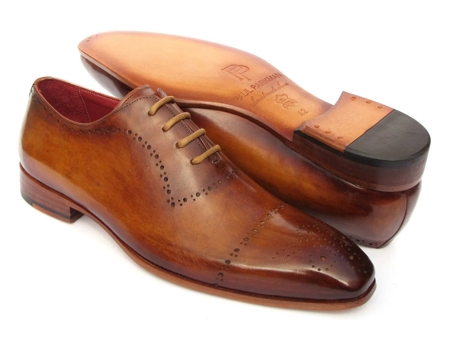 Paul Parkman Schuhe Paul Parkman Klassische Brogues für Herren in Hellbraun