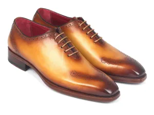 Paul Parkman Schuhe Paul Parkman Herren Goodyear durchgenähte Loch-Oxfords in Kamel