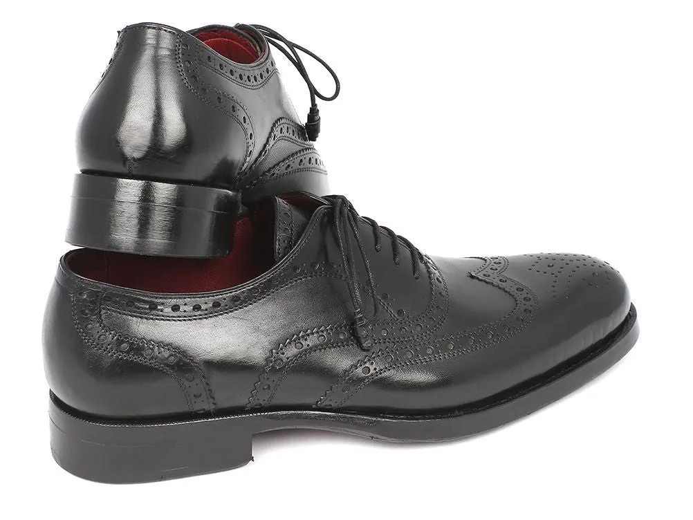 Paul Parkman Schuhe Paul Parkman Herren Goodyear-Beschlagene Wingtip Oxfords in Schwarz
