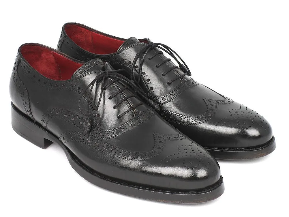 Paul Parkman Schuhe Paul Parkman Herren Goodyear-Beschlagene Wingtip Oxfords in Schwarz