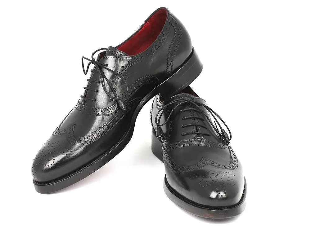 Paul Parkman Schuhe Paul Parkman Herren Goodyear-Beschlagene Wingtip Oxfords in Schwarz