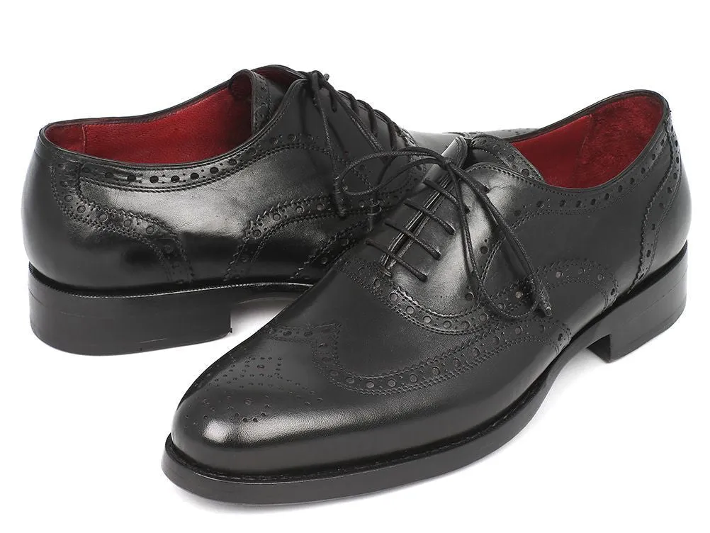 Paul Parkman Schuhe Paul Parkman Herren Goodyear-Beschlagene Wingtip Oxfords in Schwarz