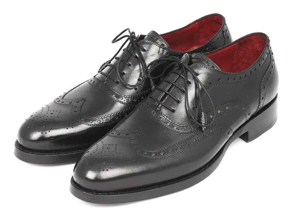 Paul Parkman Schuhe Paul Parkman Herren Goodyear-Beschlagene Wingtip Oxfords in Schwarz
