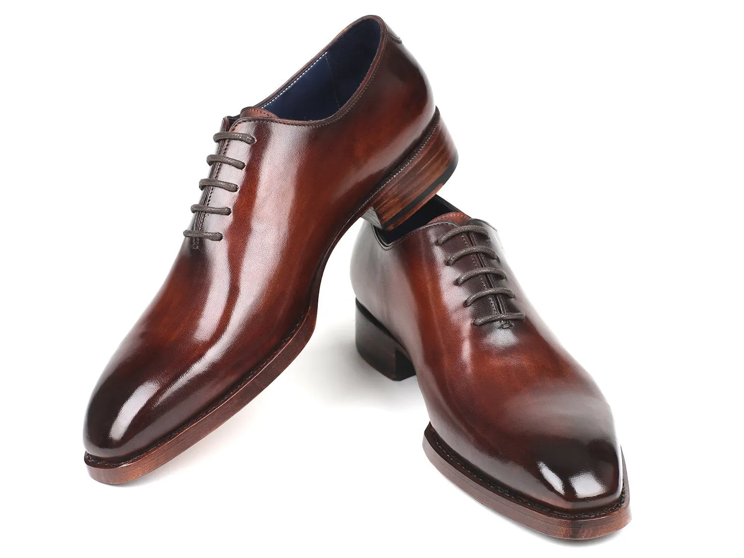 Paul Parkman Schuhe Paul Parkman Herrenhandbemachte Goodyear-Bereifte Wholecut Oxfords in Braun
