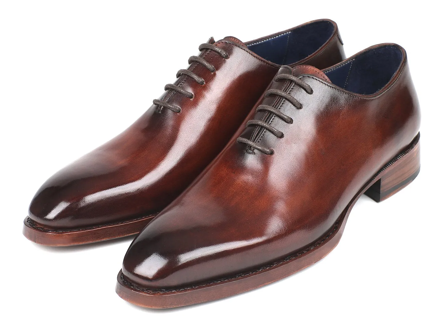 Paul Parkman Schuhe Paul Parkman Herrenhandbemachte Goodyear-Bereifte Wholecut Oxfords in Braun