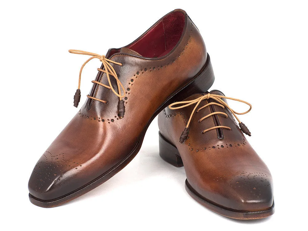 Paul Parkman Schuhe Paul Parkman Herren Medaillon-Zehen Oxfords in Braun & Kamel