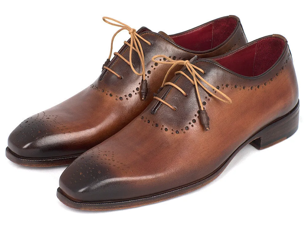 Paul Parkman Schuhe Paul Parkman Herren Medaillon-Zehen Oxfords in Braun & Kamel