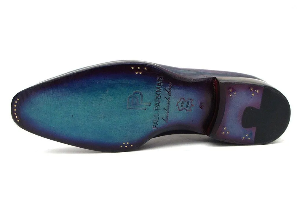 Paul Parkman Schuhe Paul Parkman Herren Medaillon Zehen Oxfords in Lila & Marineblau
