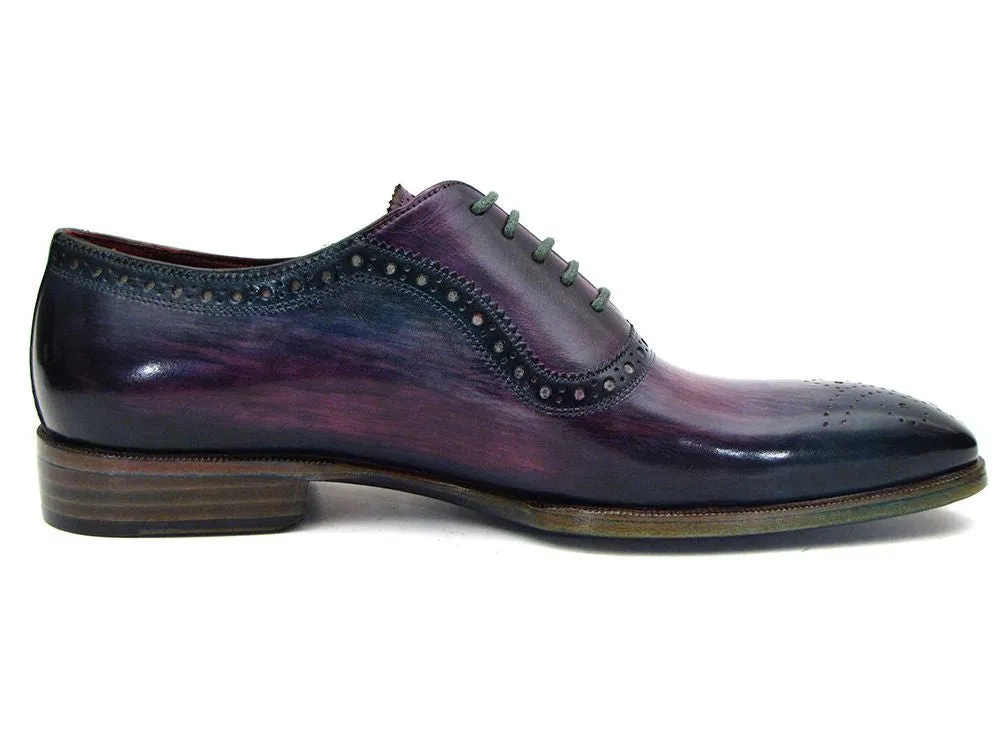 Paul Parkman Schuhe Paul Parkman Herren Medaillon Zehen Oxfords in Lila & Marineblau
