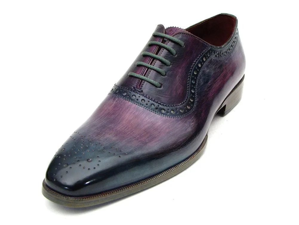 Paul Parkman Schuhe Paul Parkman Herren Medaillon Zehen Oxfords in Lila & Marineblau