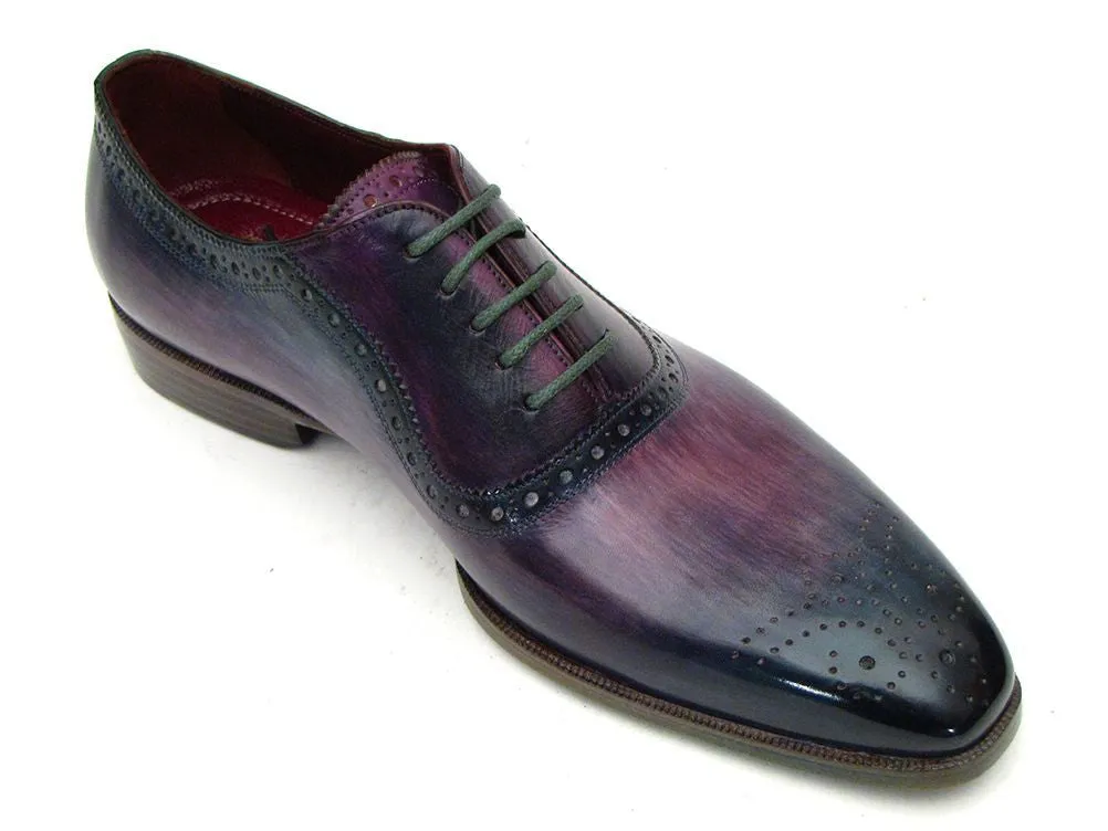 Paul Parkman Schuhe Paul Parkman Herren Medaillon Zehen Oxfords in Lila & Marineblau