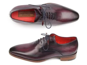 Paul Parkman Schuhe Paul Parkman Herren Oxfords aus Leder mit glatter Spitze in Lila