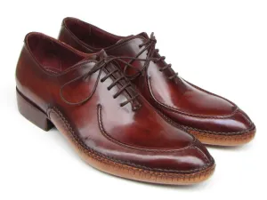 Paul Parkman Schuhe Paul Parkman Herren Seitlich Handgenähte Leder Split-Toe Oxfords in Burgunder