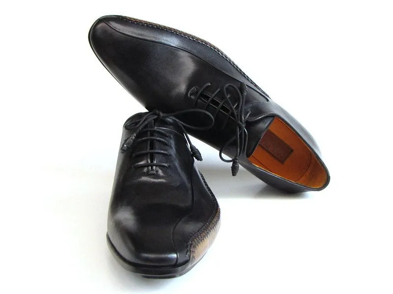 Paul Parkman Schuhe Paul Parkman Herren Seitlich Handgenähte Leder Oxfords in Schwarz