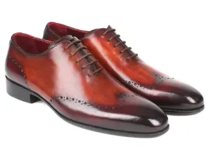 Paul Parkman Schuhe Paul Parkman Herren Wingtip Oxfords in Braun & Bordeaux