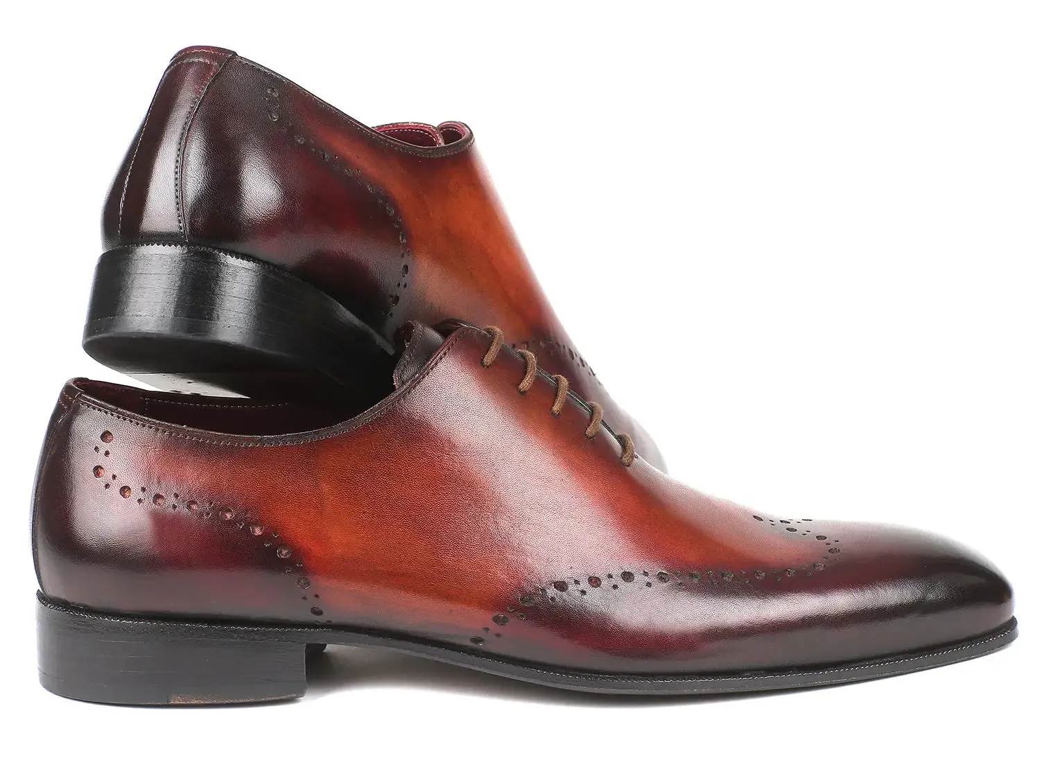Paul Parkman Schuhe Paul Parkman Herren Wingtip Oxfords in Braun & Bordeaux