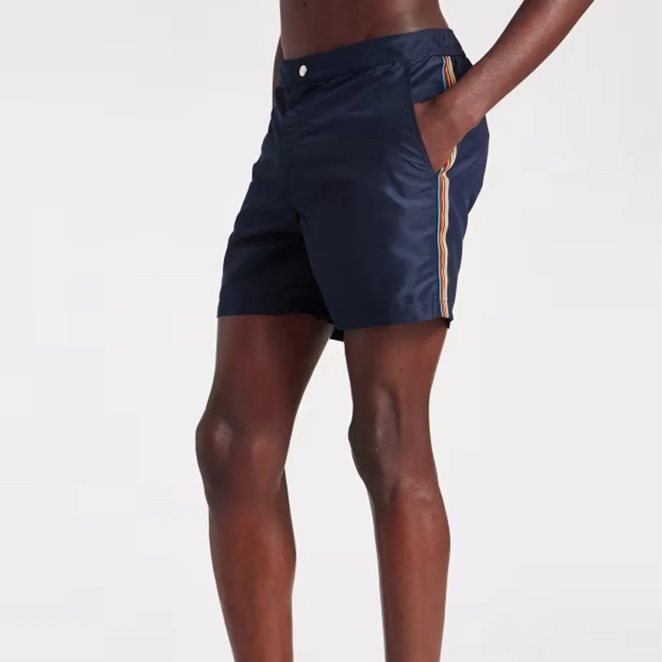 Paul Smith Signature Streifen Badehose Marineblau
