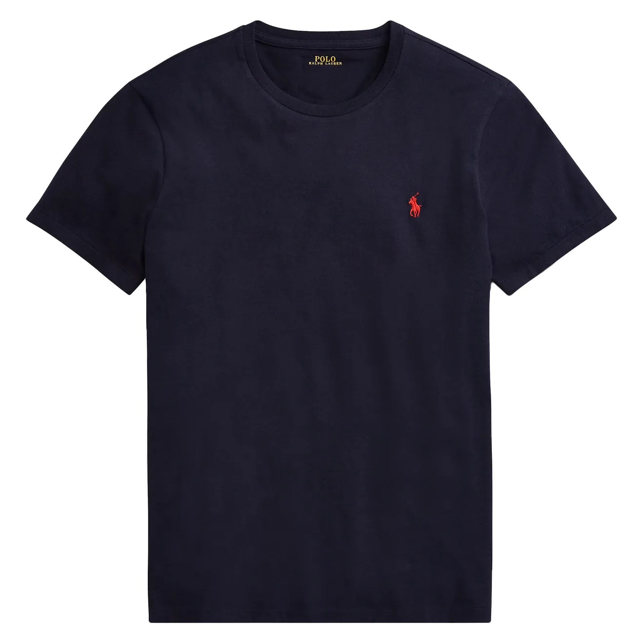 Polo Ralph Lauren Custom Slim Fit Baumwoll-T-Shirt Tintenblau Polo Ralph Lauren Kleidung