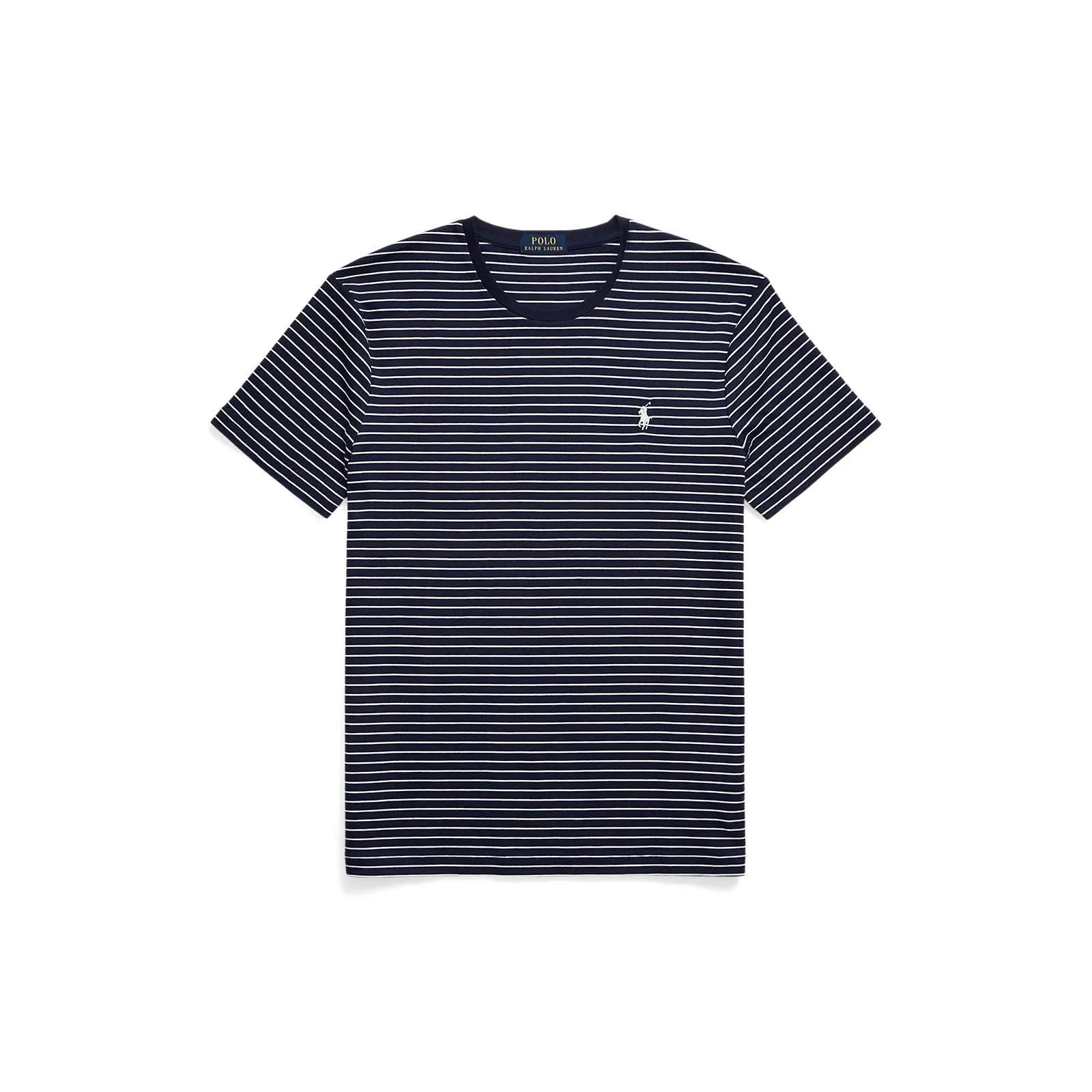 Polo Ralph Lauren - Maßgeschneidertes Slim Fit T-Shirt aus weicher Baumwolle - Französisch Marine/Weiß Polo Ralph Lauren Kleidung