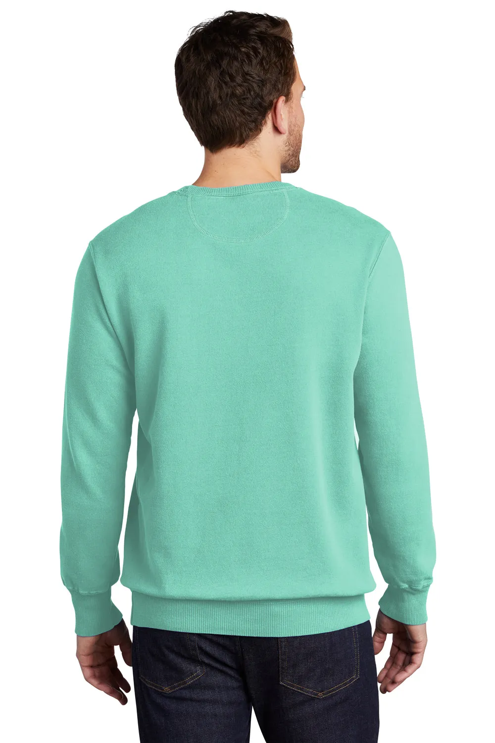 Port & Company Herren Beach Wash Fleece Crewneck Sweatshirt - Erfrischende Minzgrün