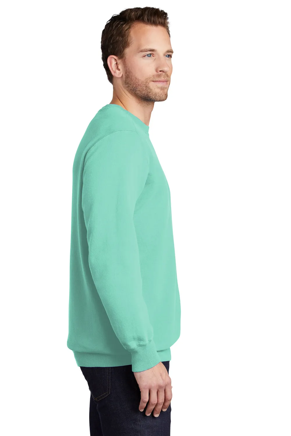 Port & Company Herren Beach Wash Fleece Crewneck Sweatshirt - Erfrischende Minzgrün