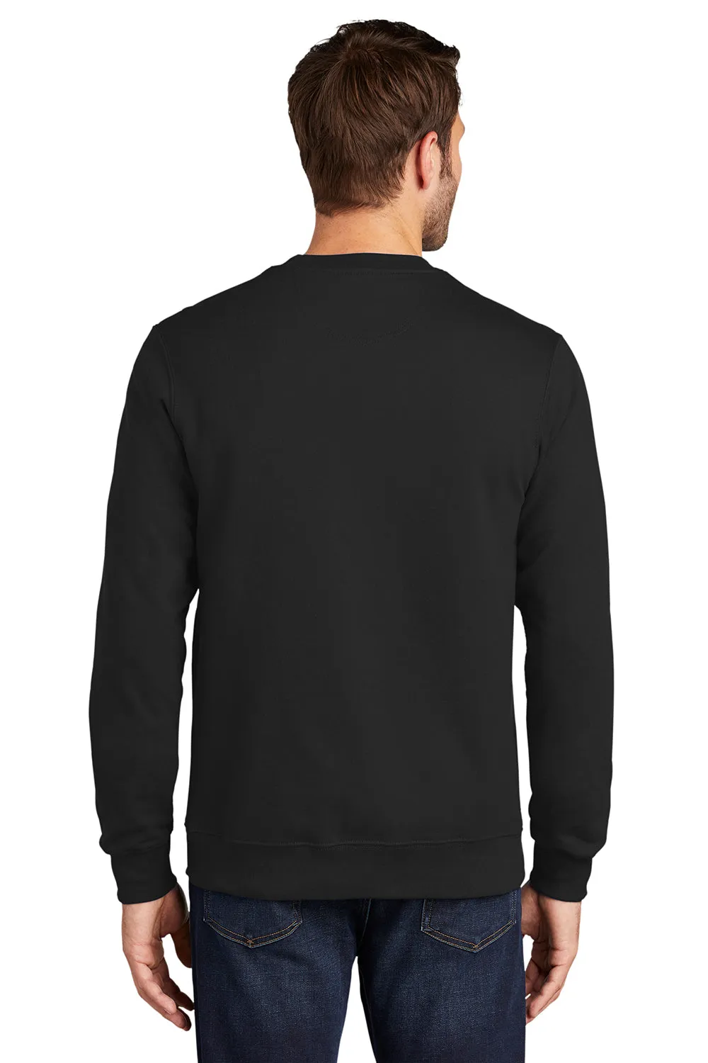 Port & Company Herren Fan Favorite Fleece Crewneck Sweatshirt - Tiefschwarz