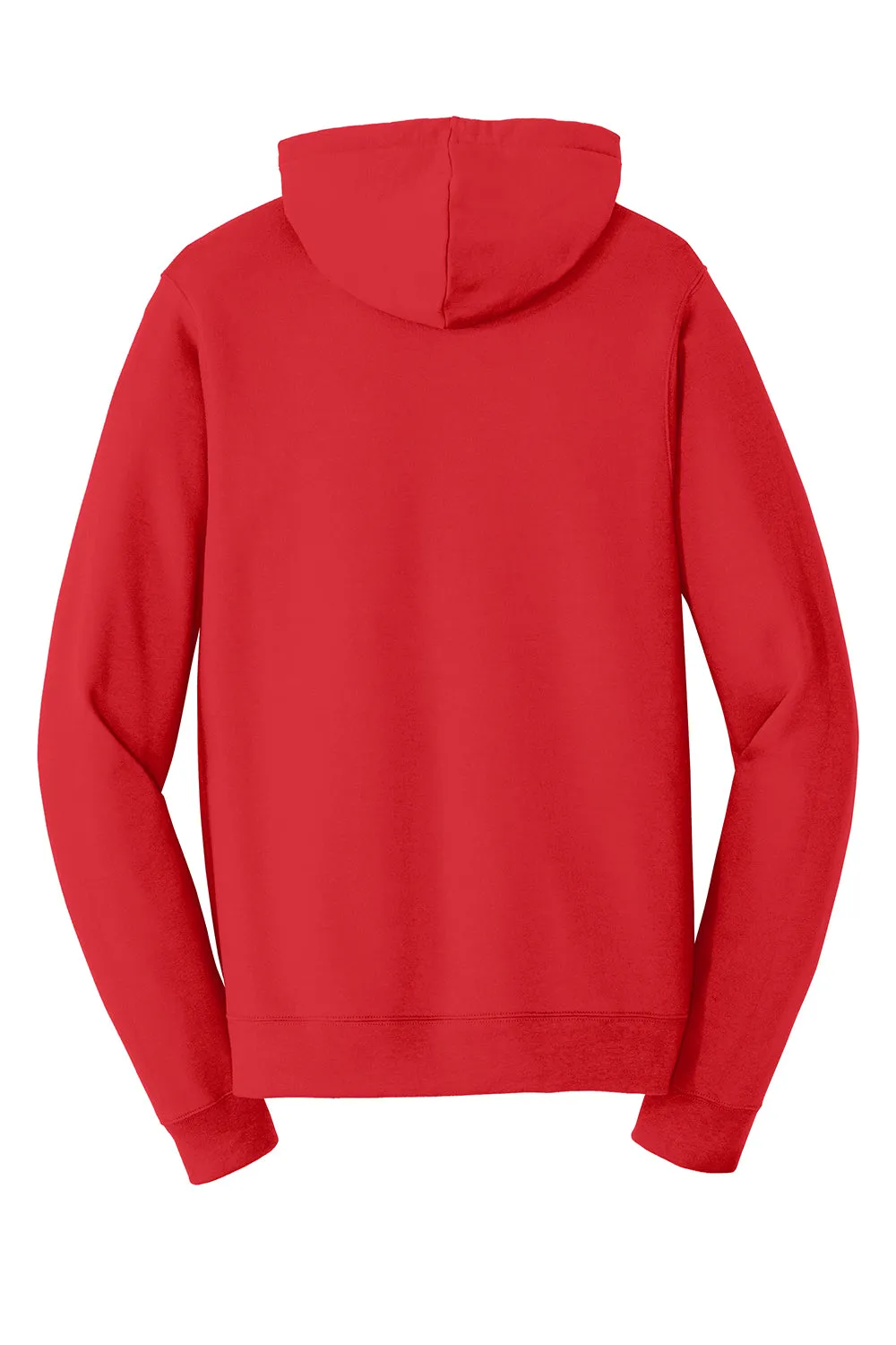Port & Company Herren Fan Favorite Fleece Full-Zip Kapuzenpullover Hoodie mit Taschen - Leuchtendes Rot