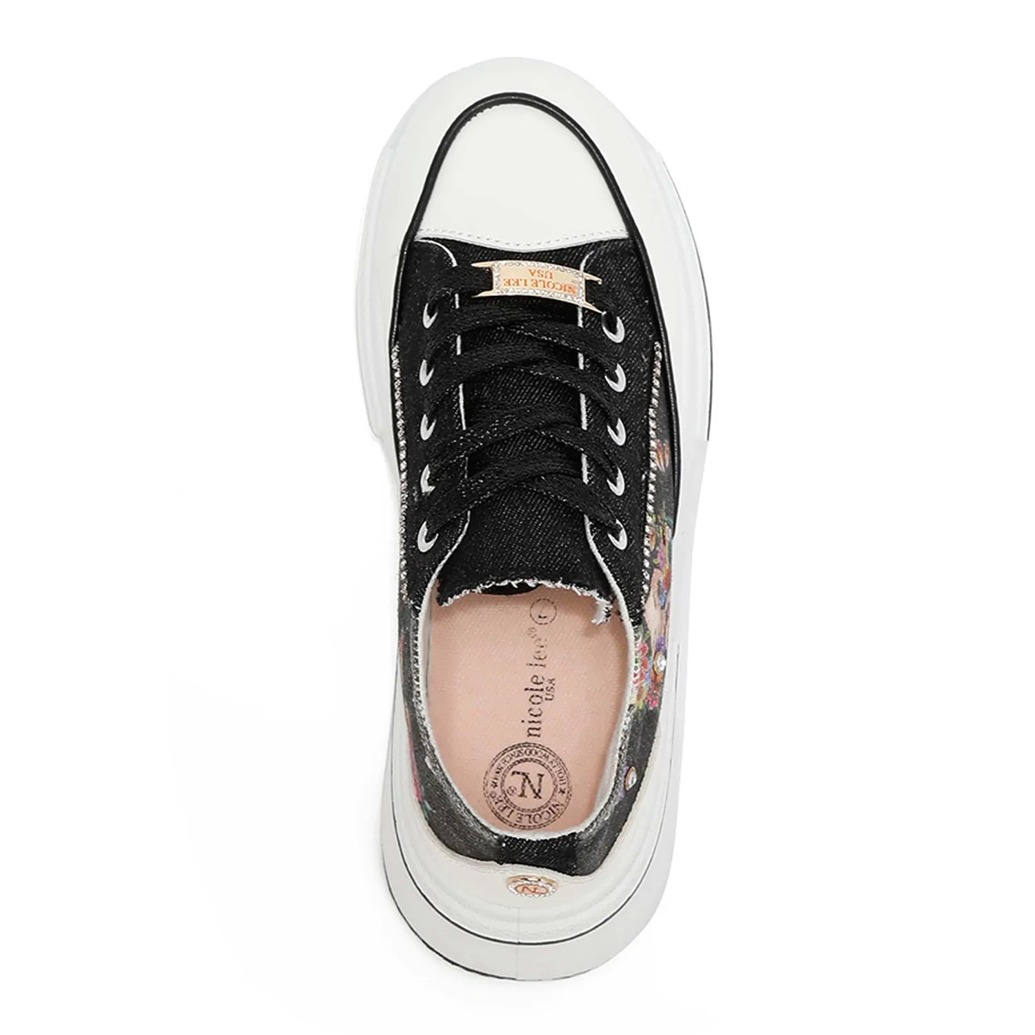 RHINESTONE PLATFORM SNEAKER