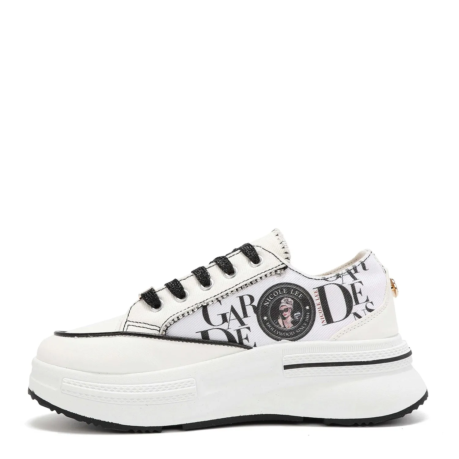 RHINESTONE PLATFORM SNEAKER