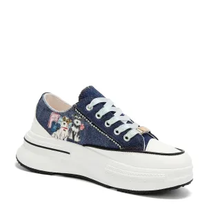 RHINESTONE PLATFORM SNEAKER