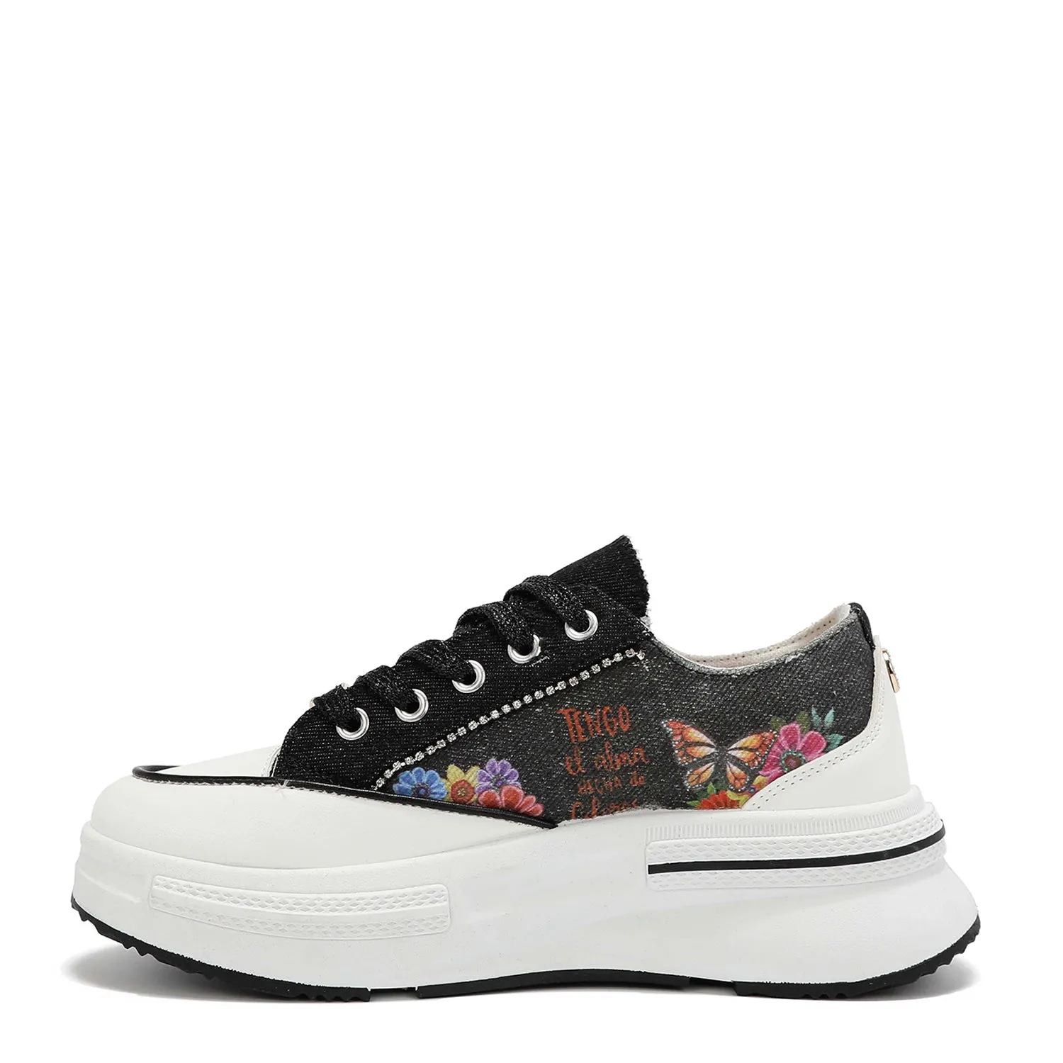 RHINESTONE PLATFORM SNEAKER