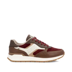 Rieker Schuhe W0607-35 Schnürer Braun/Burgunder Mehrfarbig