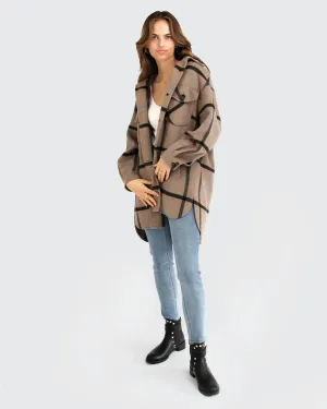 River's Edge Plaid Shacket - Haferkaro