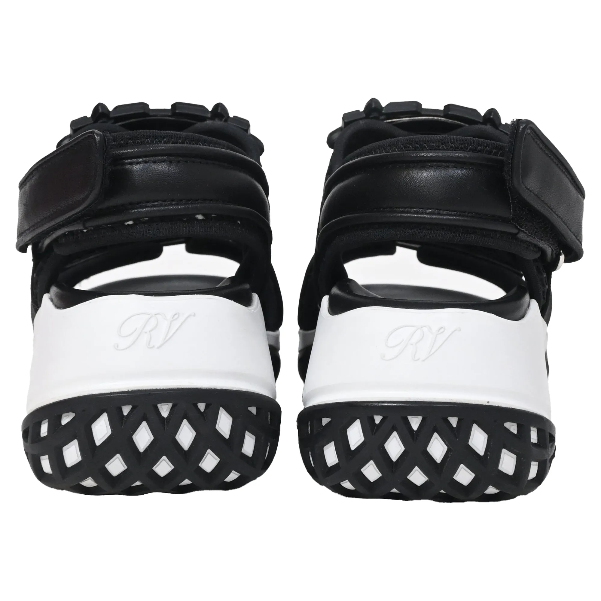 Roger Vivier Viv' Run Verzierte Sandalen in Schwarz Leder Schuhen_Roger-Vivier